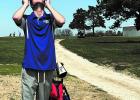 EHS Senior Cole Adkins Took A Break During The Erie Golf Tournament